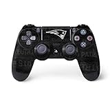 Skinit Aufkleber für PS4 Controller, offizielles Lizenzprodukt, NFL New England Patriots New England Patriots Black & White Small