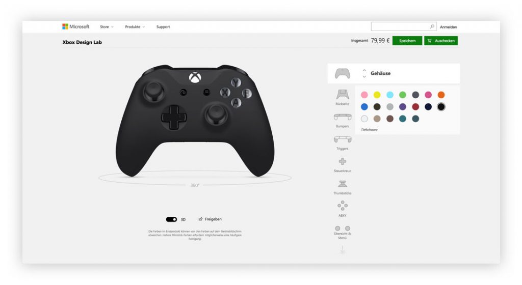 Controller Design Lab Eigenen Xbox Controller im Xbox Design Lab designen: So geht's
